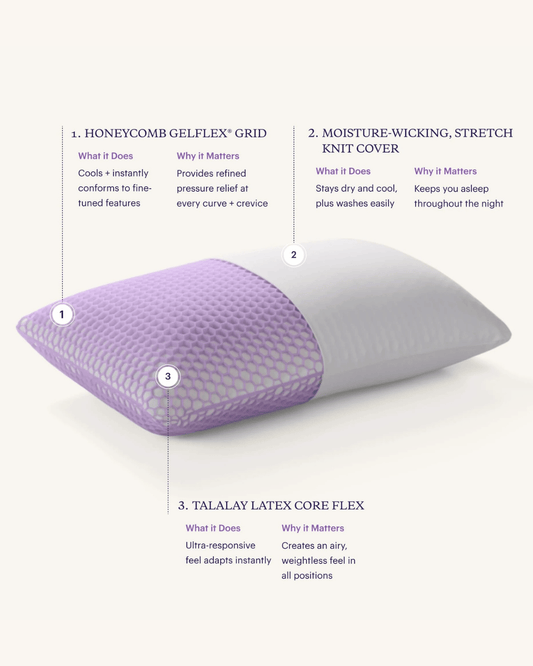Purple Harmony Pillow by SleepCity – High - quality Pillow for better sleep.