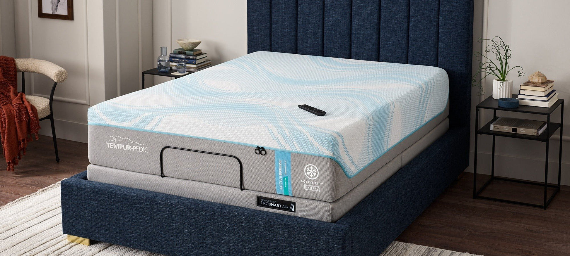 Tempur-Pedic TEMPUR-ActiveBreeze Smart Bed by SleepCity – High-quality Smart Bed for better sleep.