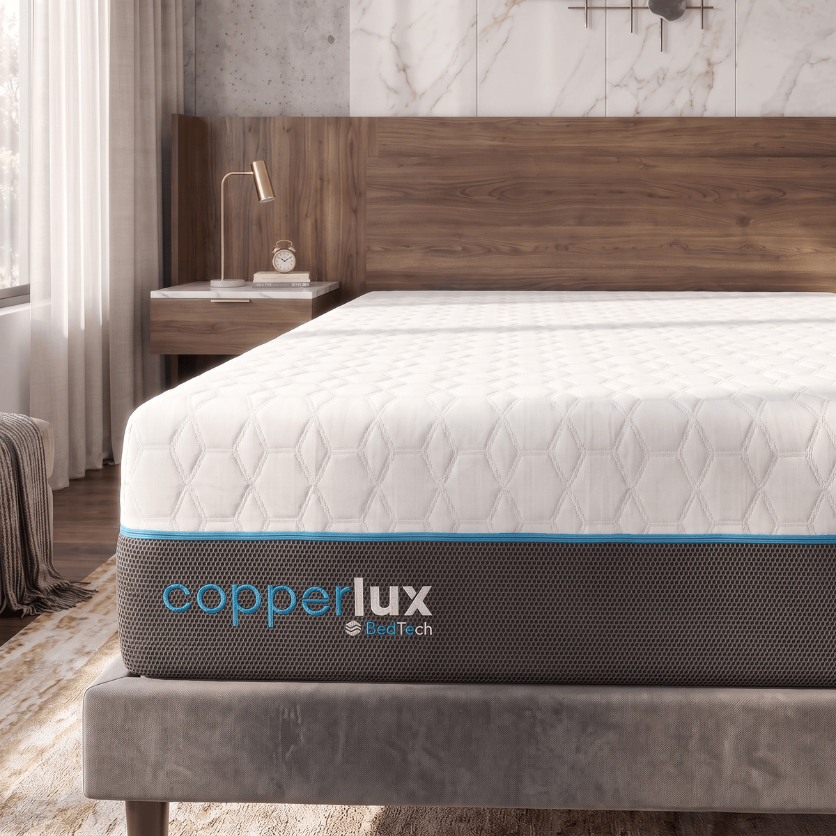 Bed Tech Copper Lux 12" Foam Mattress by SleepCity – High-quality Memory Foam Mattress for better sleep.