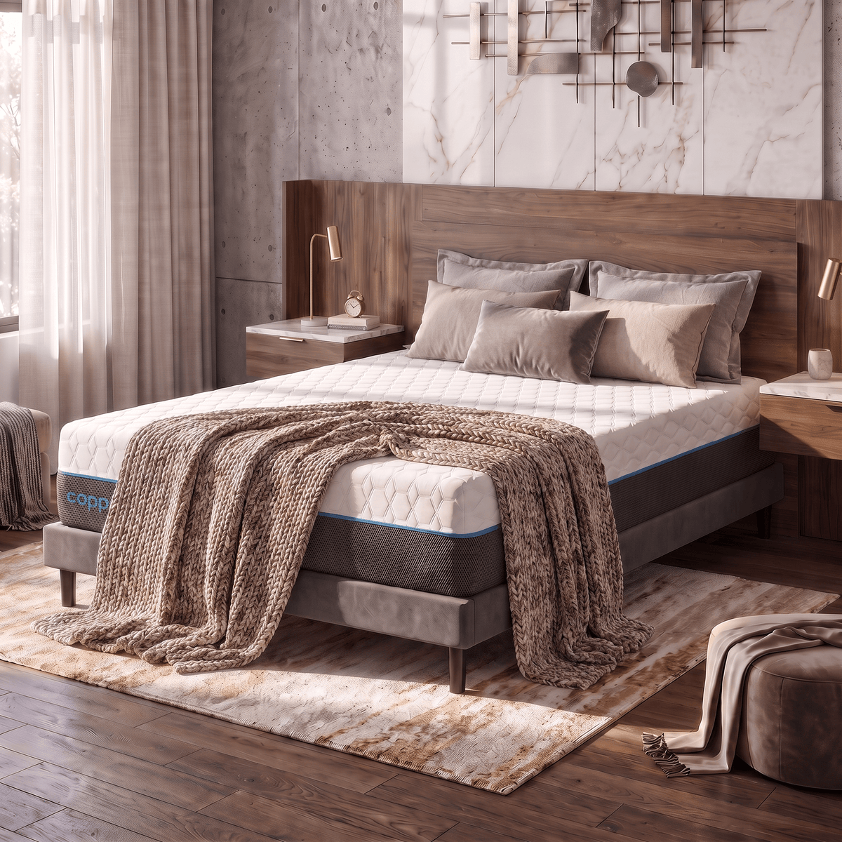 Bed Tech Copper Lux 12" Foam Mattress by SleepCity – High-quality Memory Foam Mattress for better sleep.