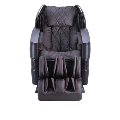 Cozzia 357 Brown advanced L-Track massage chair. Available at SleepCity Mattress Superstore!