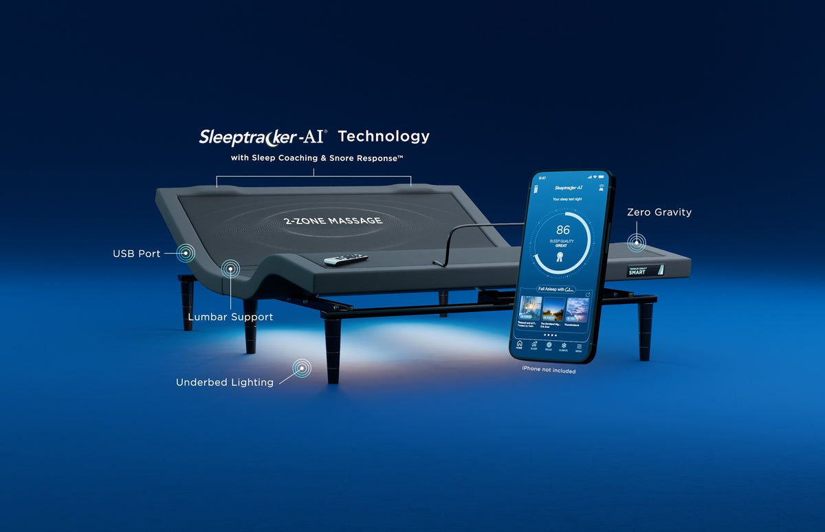 TEMPUR-Ergo Smart Base by SleepCity – High-quality Adjustable Base for better sleep.