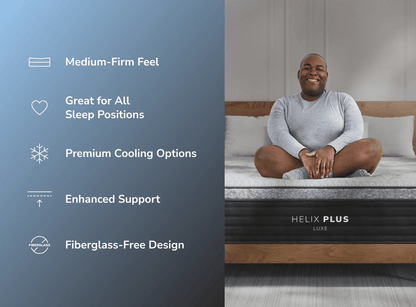 Helix Plus Luxe Mattress by SleepCity – High-quality Hybrid Mattress for better sleep.