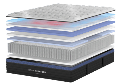 Helix Midnight Luxe mattress full product render