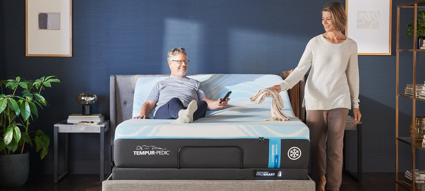 Tempur-Pedic TEMPUR-LuxeBreeze Mattress Collection by SleepCity – High-quality Cooling TEMPUR-Material Mattress for better sleep.