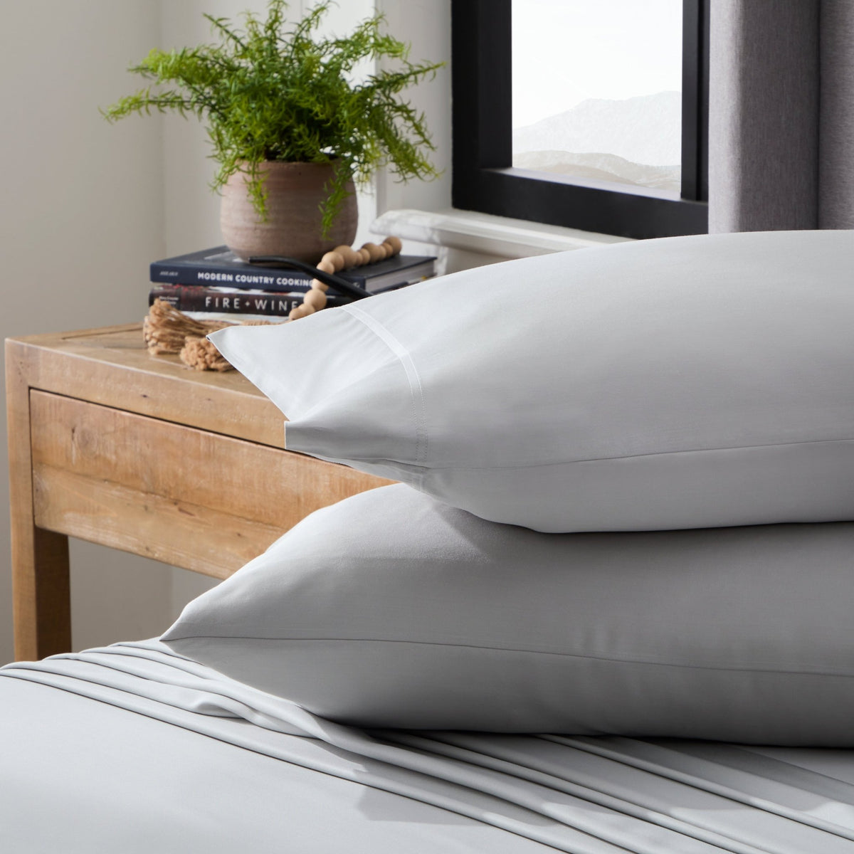 Rayon Grey Sheet Set by SleepCity – High-quality Sheets for better sleep.