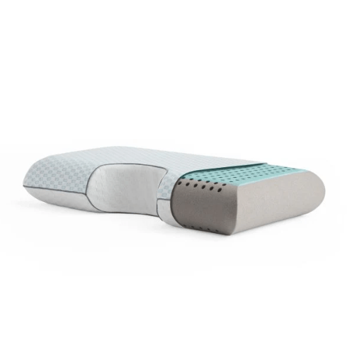 Malouf Bamboo Charcoal Pillow + Cooling Cover by SleepCity – High - quality Pillow Cover for better sleep.
