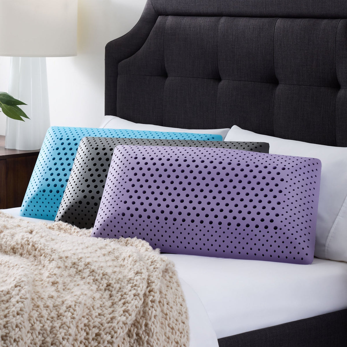 Malouf ActiveDough + Bamboo Charcoal Pillow by SleepCity – High-quality Pillow for better sleep.