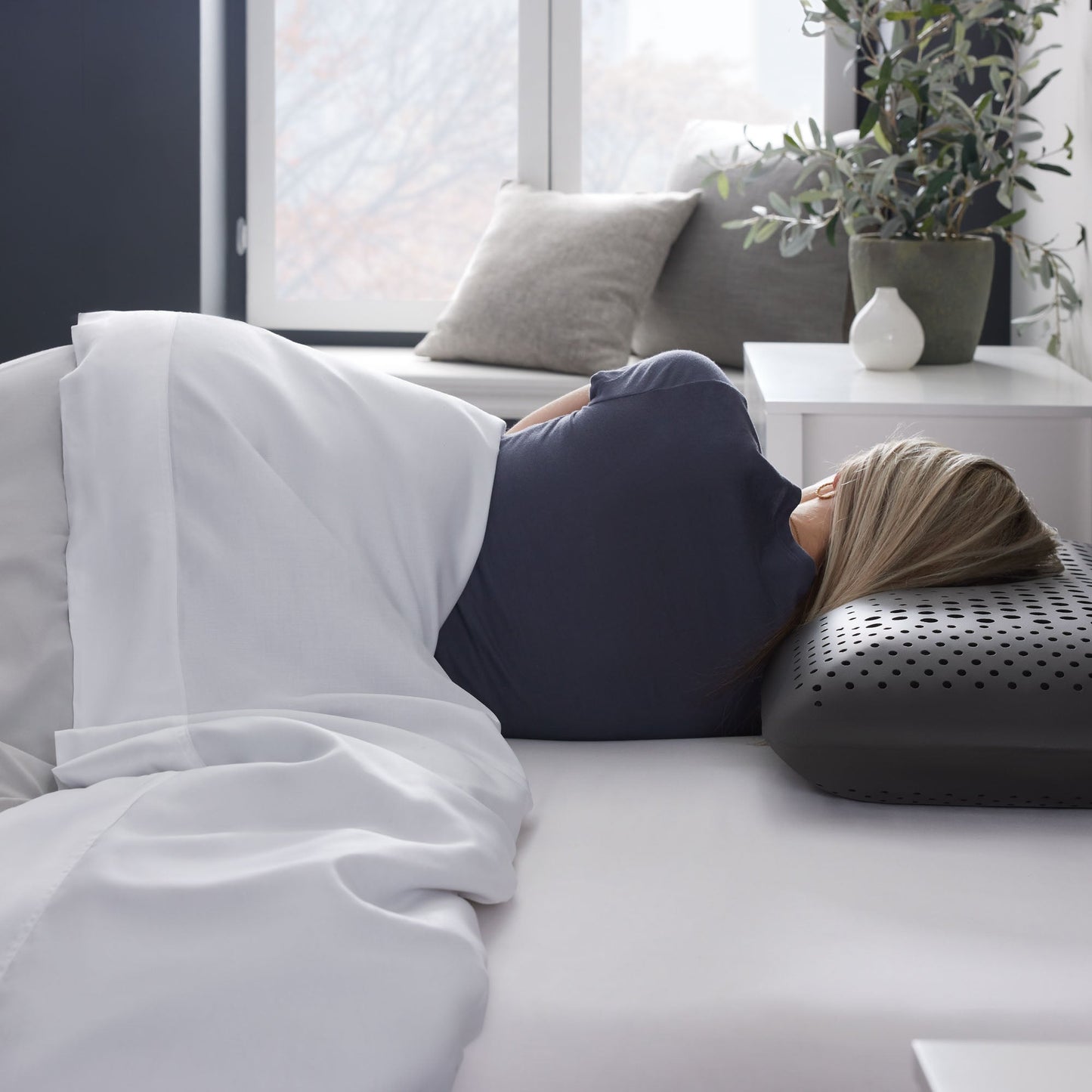 Malouf Shoulder Zoned Dough Cutout Pillow by SleepCity – High-quality Pillow for better sleep.