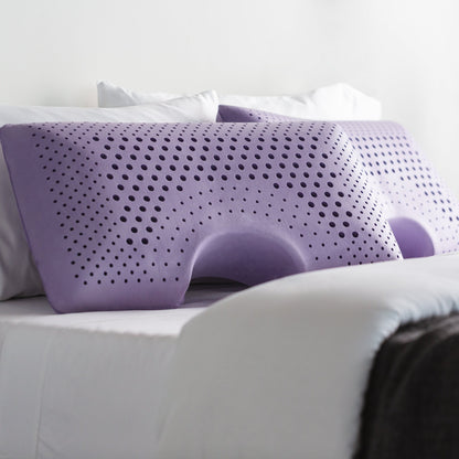Malouf Shoulder Zoned Dough Cutout Pillow by SleepCity – High-quality Pillow for better sleep.
