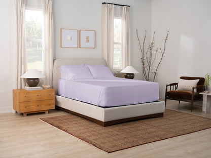 Purple Sheets (White) by SleepCity – High-quality Sheets for better sleep.