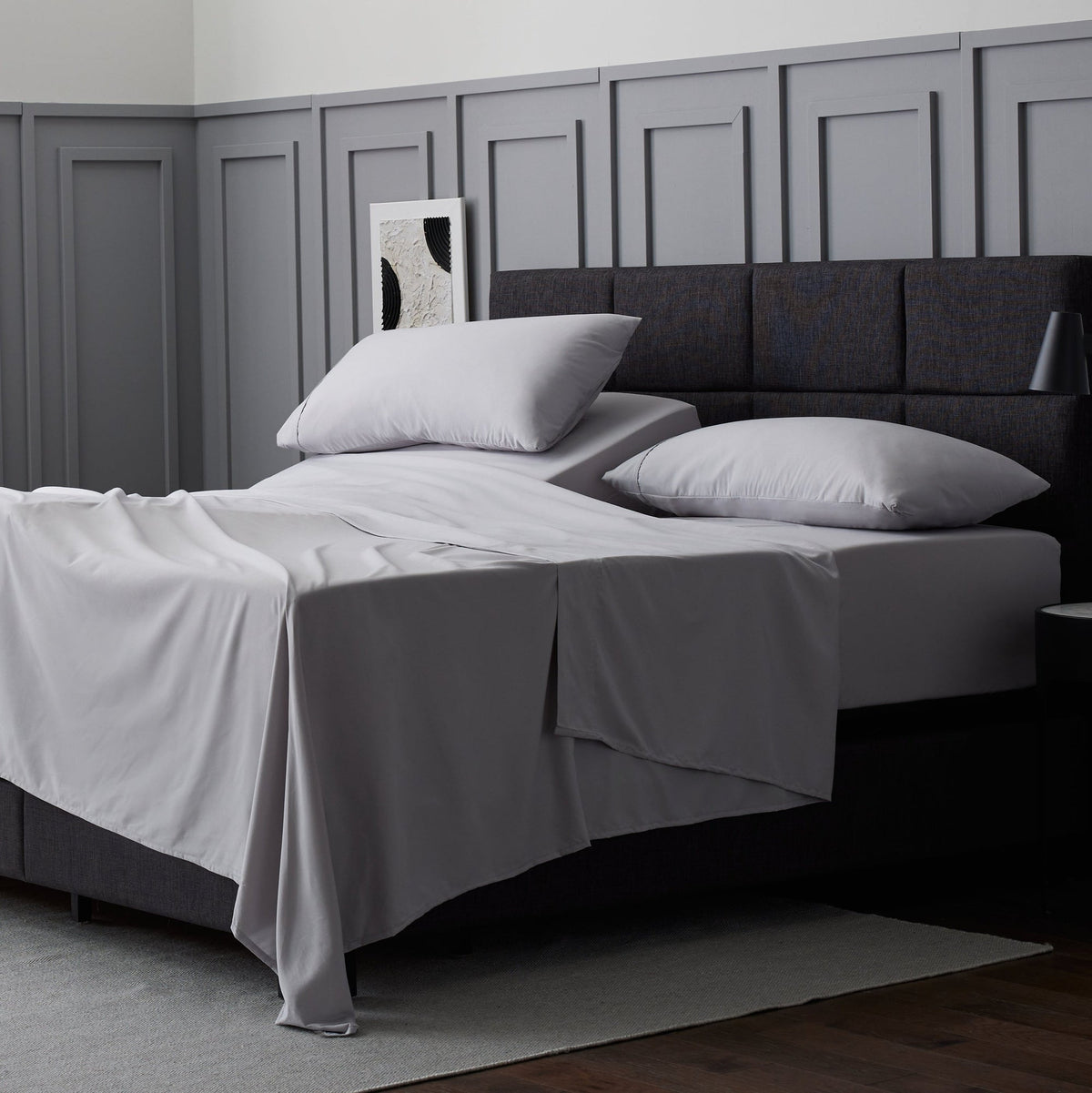 Malouf Brushed Microfiber Sheet Set - White by SleepCity – High-quality Sheets for better sleep.