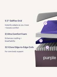 Purple Restore 11.5" Hybrid Mattress by SleepCity – High - quality Hybrid Mattress for better sleep.