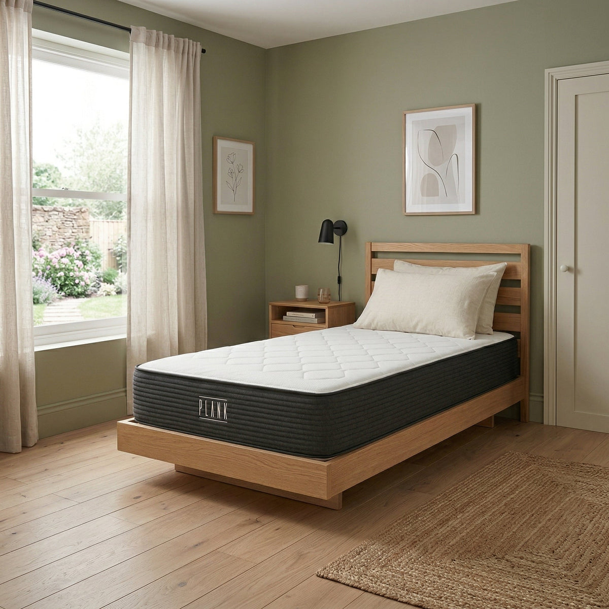 Plank Firm Luxe Hybrid Mattress (With Cooling Cover) by SleepCity – High-quality Hybrid Mattress for better sleep.