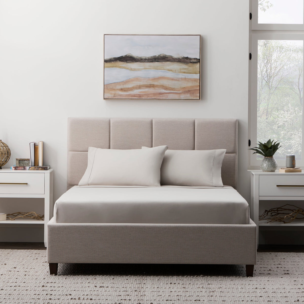 Malouf Brushed Microfiber Sheet Set - Driftwood by SleepCity – High-quality Sheets for better sleep.