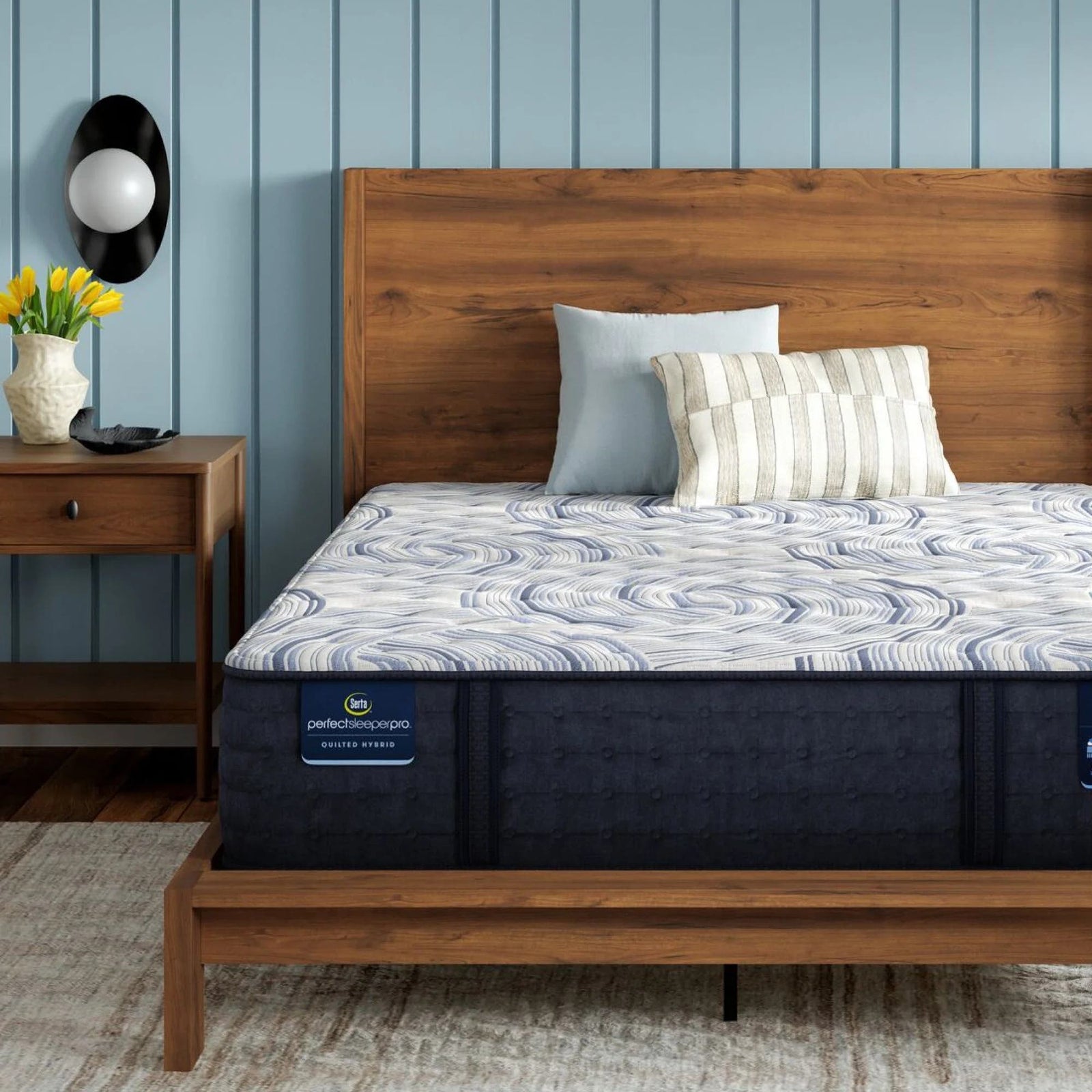 Serta Perfect Sleeper Pro Level One extra firm mattress, studio shot