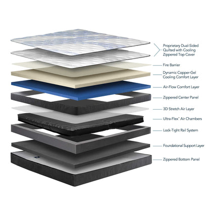 Instant Comfort Luxe Quilted Adjustable Smart Bed by SleepCity – High-quality Smart Bed for better sleep.