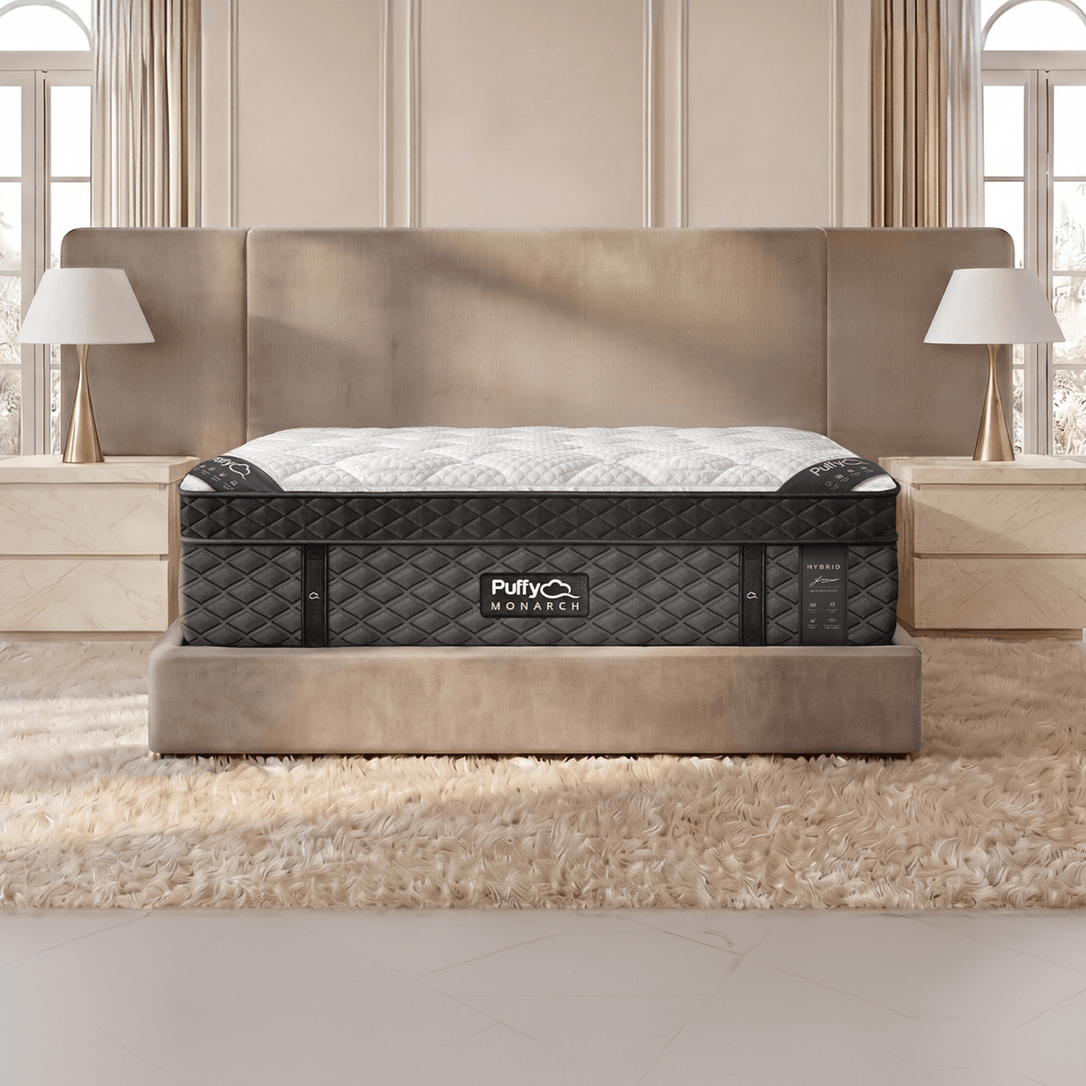 Puffy Monarch Mattress by SleepCity – High-quality Hybrid Mattress for better sleep.