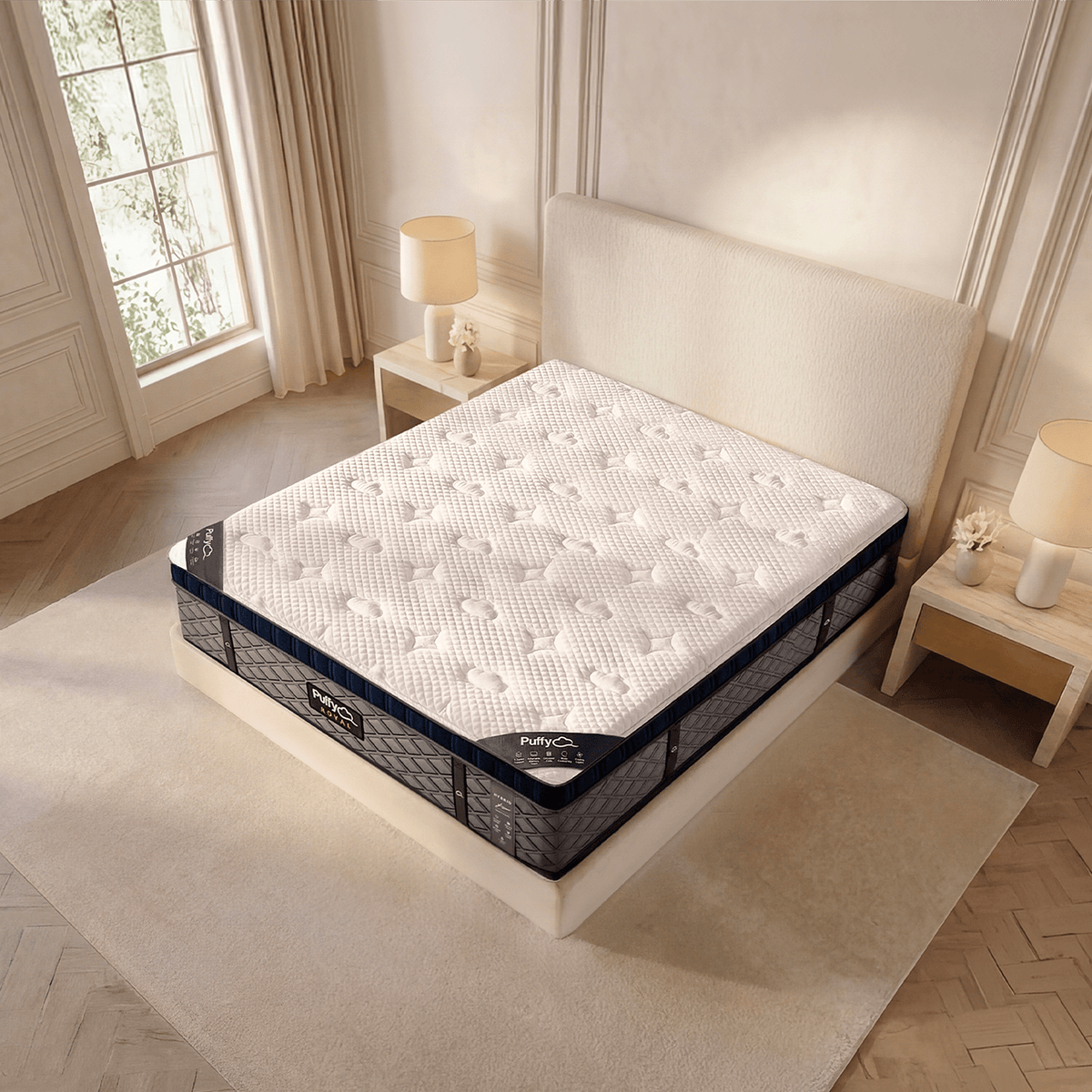 Puffy Royal Hybrid Mattress by SleepCity – High-quality Hybrid Mattress for better sleep.